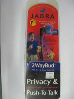 Hands free Privacy Earbud for Push To Talk 2 Way Radios  