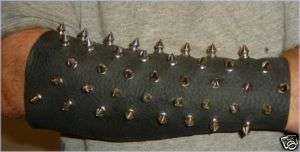 Leather Spiked Gauntlet Punk Goth Medieval p465b  