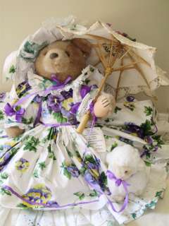   Inc. Bear Collector Bear Pansy Face Parasol 22 Inches Beautiful  
