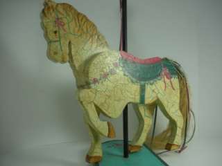 Wooden Carousel Horse Hand Painted  