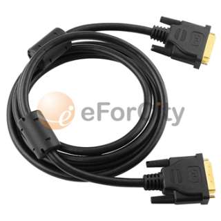 NEW 6 ft DUAL MALE M/M DVI D to DVI D VIDEO CABLE  