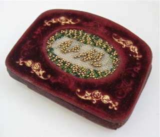 Unusual ANTIQUE 1800s French Beaded Ladies Purse ~   