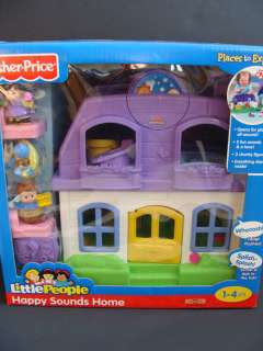   PEOPLE Happy Sounds HOME House Fisher Price Figures Pets Sealed NIB
