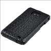 Black Crocodile Style PU Flip Leather Case For Sam