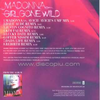 MADONNA girl gone wild remixes CD maxi singolo originale NUOVO 