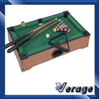NEW MINI TABLETOP POOL SNOOKER WOODEN TABLE KIDS GAME  