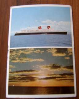1962 SS Hanseatic Cruise Boat Postcard Hamburg Atlantic  