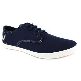 Fred Perry B9020 Mens Foxx Twill Webbing Trainers 266 Carbon Blue 