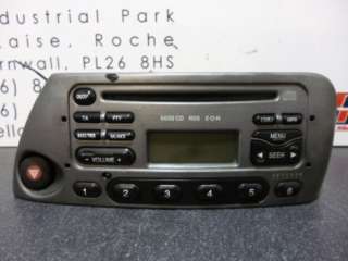 Ford Ka Cd Player Stereo 6000CD with code  