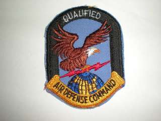USAF AIR DEFENSE COMMAND QUALIFIED PATCH  COLOR  
