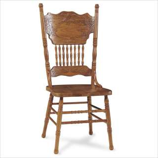 International Concepts Double Pressback Wood Side Chair Medium Oak 