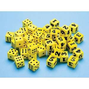  Didax Foam Number Dice   Set of 6