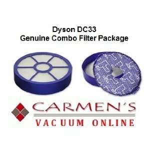  Dyson DC33 Combo Filter Package   Genuine Pre & Post 