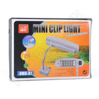 5W Clip LED Lampe Eclairage Lumiere Aquarium pr Fish Tank Reservoir 