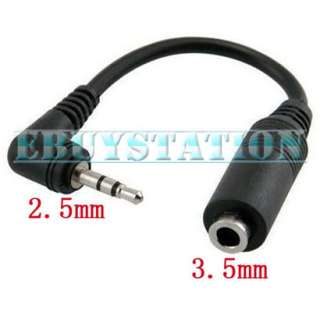 AUDIO 2.5MM TO 3.5MM JACK ADAPTER CONVERTER LEAD CABLE  