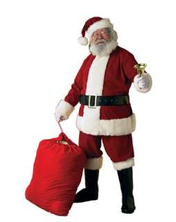 Adult Deluxe Velvet Santa Suit  Wholesale Christmas Halloween Costume 