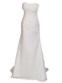 Artwedding Strapless Chiffon Mermaid Wedding Dress,Ivory  