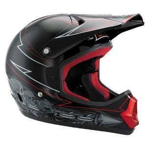   Fox Youth Tracer Pro Print Full Face Helmet Medium  Black Automotive