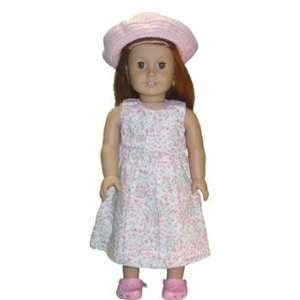 Summer Print Doll Dress and Hat Toys & Games