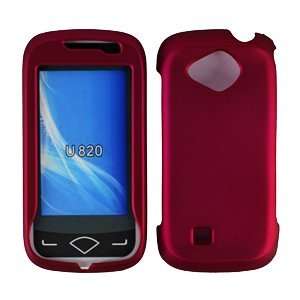   U820 Red Rubberrized HARD Protector Case Cell Phones & Accessories