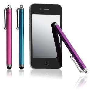   Pack of Stylus Pink Purple Blue for iPads iPhones Kindle Nook Galaxy