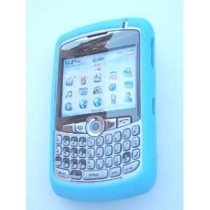Light Blue Silicone Soft Skin Case Cover for RIM Blackberry Curve 8300 