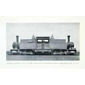  1907 Print Mexican Railway Fairlie Locomotive Train Engine 