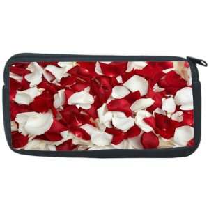  Red and White Rose Petals Neoprene Pencil Case 