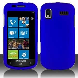  Cell Phone Rubber Blue Protective Case Faceplate Cover for Samsung 