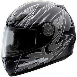  Scorpion EXO 400 Octane Helmet   Small/Black/Dark Silver 