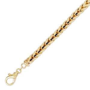  14K Solid Yellow Gold Franco Chain Bracelet 5mm (3/16 in 