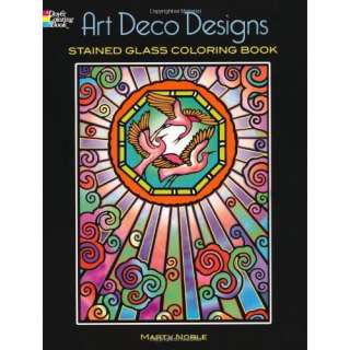  Deco Designs Stained Glass Coloring Book (Dover Design Stained Glass 