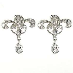  Diamond Antique Style Earrings DaCarli Diamond Jewels 