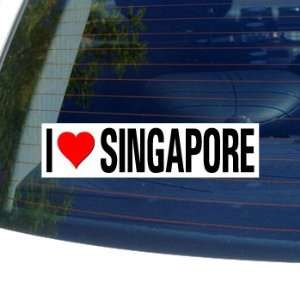  I Love Heart SINGAPORE   Window Bumper Sticker Automotive