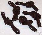 WWII Brown Waxed shoe or boot laces pair E923
