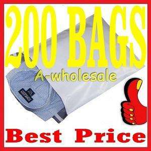 200 9x12 WHITE POLY MAILERS SHIPPING ENVELOPES BAGS  
