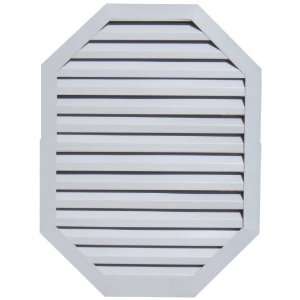 14w x 20h Elongated Octagon Gable Vent, Outside Nail Flange, James 