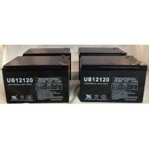   D5744 UB12120 12V 12AH Sealed Lead Acid Battery (SLA) .187 TT   4 Pack