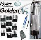 Oster A5 2 Speed Golden Animal dog horse Clipper/Blade/​10 pc Comb 