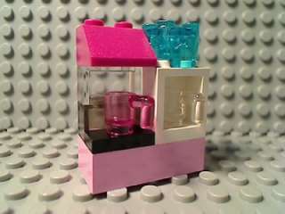 LEGO PINK COFFEE MAKER & WATER COOLER Girl Cup Office Building House 