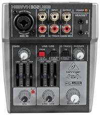   XENYX 302USB 5 Input Premium Mixer w/ Mic Preamp + USB/Audio Interface