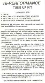 Schmitt 80s Skateboard Truck Bushings Tune up Kit 95a  