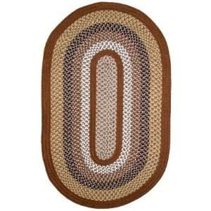   Mills Green Mountain 2 x 3 Oval maple syrup Area Rug