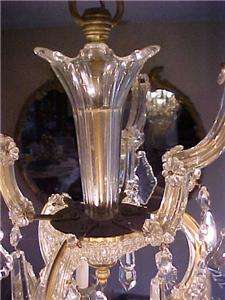 Antique Crystal Italian Venetian Chandelier Vintage  