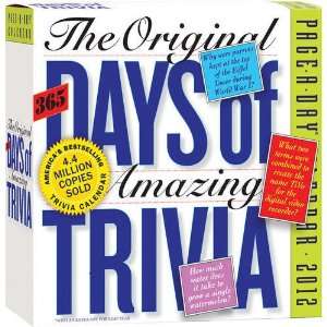  Original 365 Days of Amazing Trivia 2012 Box Calendar
