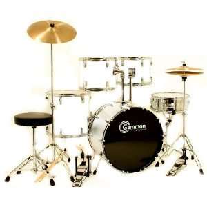  Drum Set for Sale with Cymbals Hardware and Stool New Gammon 5 Piece 