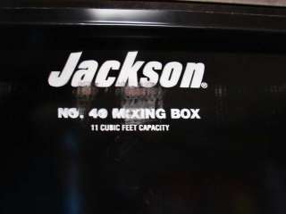 JACKSON # 40 mixing box 36 x 72 11 cubic feet  