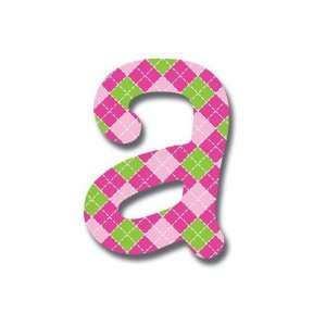  6 Inch Wall Hanging Wood Letter Sweet Pattern a Baby