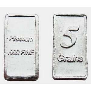  SHIMMERING 5 grain Platinum bars 