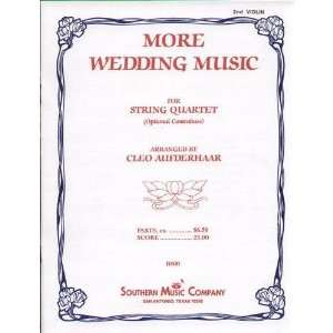  More Wedding Music for String Quartet   Violin 2 part 